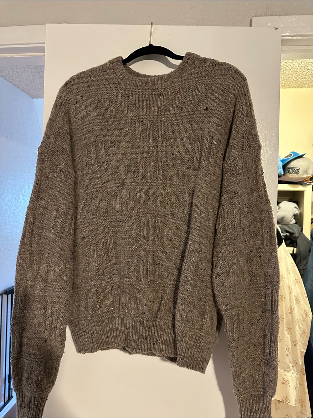 Pendleton Brown Knit Crewneck Sweater